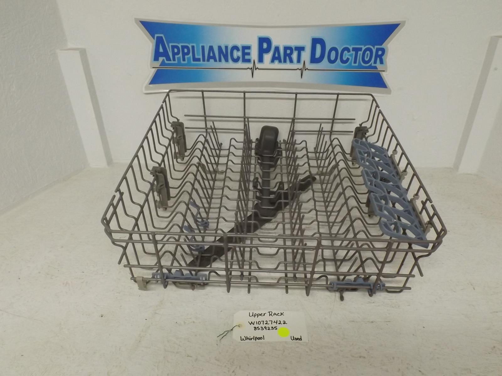 Whirlpool Dishwasher W10727422 8539235 Upper Dish Rack Used Whirlpool Dishwasher W10727422 8539235 Upper Dish Rack Used